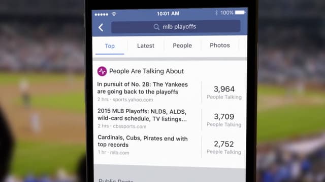 Le moteur de recherche de Facebook va agréger tout le contenu des posts publics