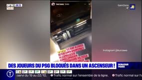 Des joueurs du PSG bloqués dans un ascenseur ! 