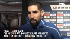 Hand-Euro: "Je ne suis pas inquiet" calme Karabatic après la piteuse élimination des Bleus