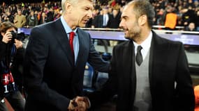 Arsène Wenger et Pep Guardiola