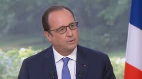 François Hollande lors de son interview, le 14 juillet 2015.