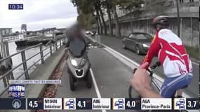 Paris: le ras-le-bol des vélos face aux scooters qui empruntent les pistes cyclables