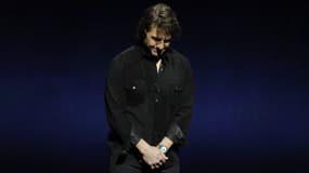 Tom Cruise rendant hommage à Val Kilmer le 3 avril 2025 à Las Vegas (Nevada).