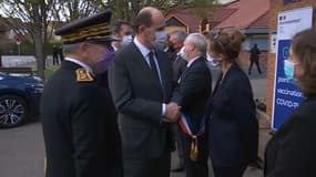Jean Castex en déplacement dans un centre de vaccination des Yvelines ce jeudi.