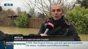 Maisons inondées: l'astuce de Nicolas, dans les Yvelines, pour éviter de gros dégâts 