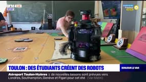 Toulon: des étudiants créent des robots pour la coupe de France de robotique