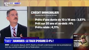 Le taux d'usure passe à 4% pour les prêts de 20 ans ou plus, dès ce mercredi