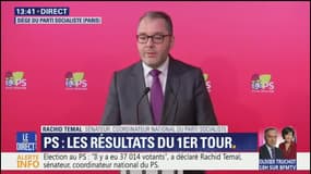 Election au PS: "Il y a eu 48,56% des voix pour le texte présenté par Olivier Faure", annonce Rachid Temal