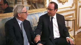 Jean-Claude Juncker et François Hollande.