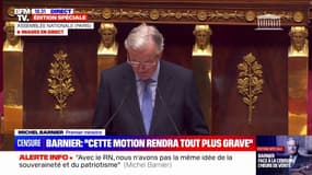 Motion de censure: "Je n'ai pas peur", assure Michel Barnier