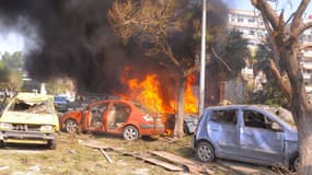 Une voiture piégée a fait 31 mort à Damas le 21 février.