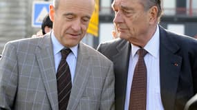 Alain Juppé et Jacques Chirac en novembre 2009, à Bordeaux.
