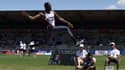 Teddy Tamgho en compétition à Albi, juillet 2018