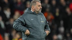 Ange Postecoglou lors de la défaite de Tottenham à Bournemouth (1-0), le 5 décembre 2024