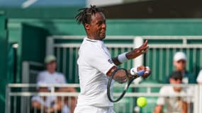 Gaël Monfils face à Ugo Humbert lors du premier tour à Wimbledon, le 1er juillet 2025