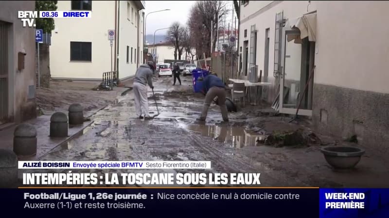 Inondations en Toscane: les habitants de Sesto Fiorentino constatent les dégâts