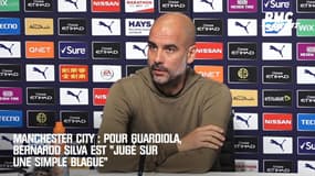 Manchester City : "Bernardo Silva est jugé sur une simple blague" déplore Guardiola