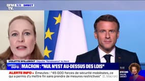 Policier placé en détention provisoire à Marseille: "Le président de la République est dans son rôle" selon Violette Spillebout, députée "Renaissance" du Nord