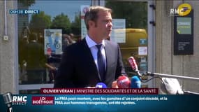 Olivier Véran, ministre de la Santé, recommande le port du masque à l'extérieur