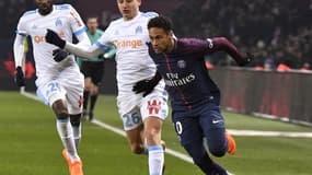 Neymar face à l'OM - AFP