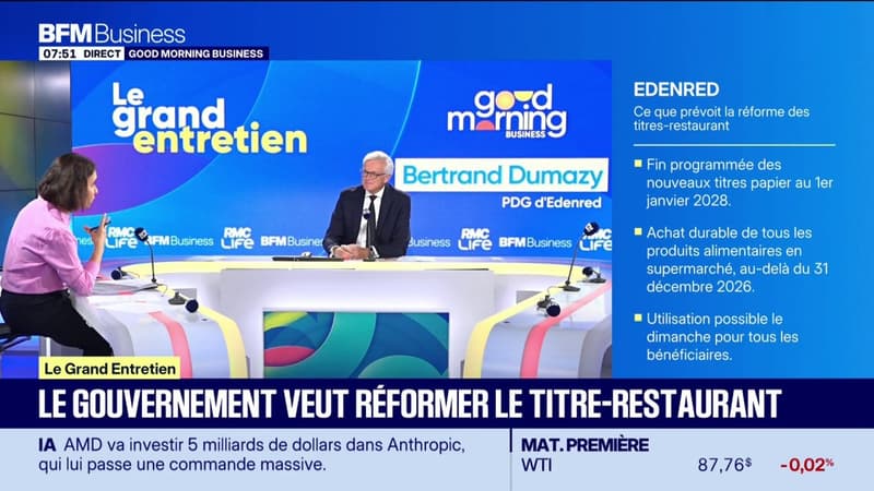 Le gouvernement veut réformer le titre-restaurant