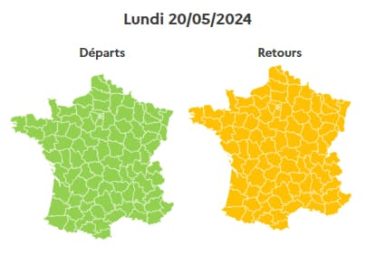 Le trafic devrait être chargé en ce lundi de Pentecôte, classé orange dans le sens des retours.