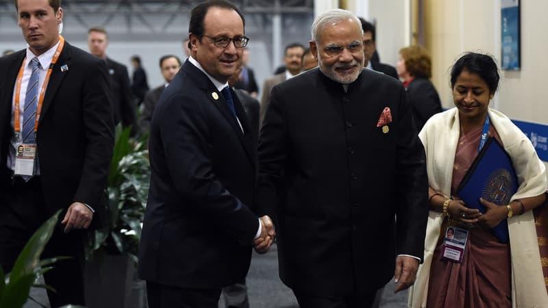 François Hollande et Narendra Modi lors du G20 de Brisbane en novembre dernier