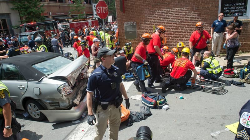 Les secours à Charlottesville. 