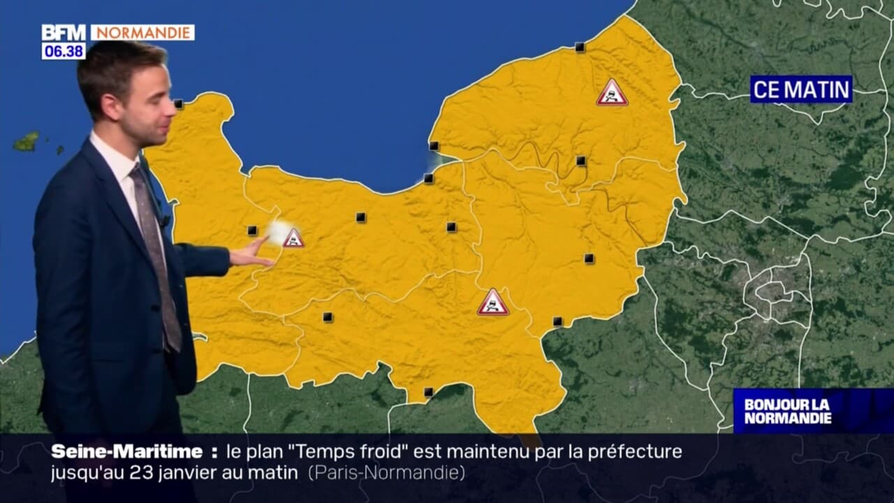 Météo Normandie du soleil et un risque de verglas, jusqu'à 7°C à
