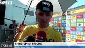 Froome : "Je n'ai pas pu suivre l'attaque de Vuillermoz"