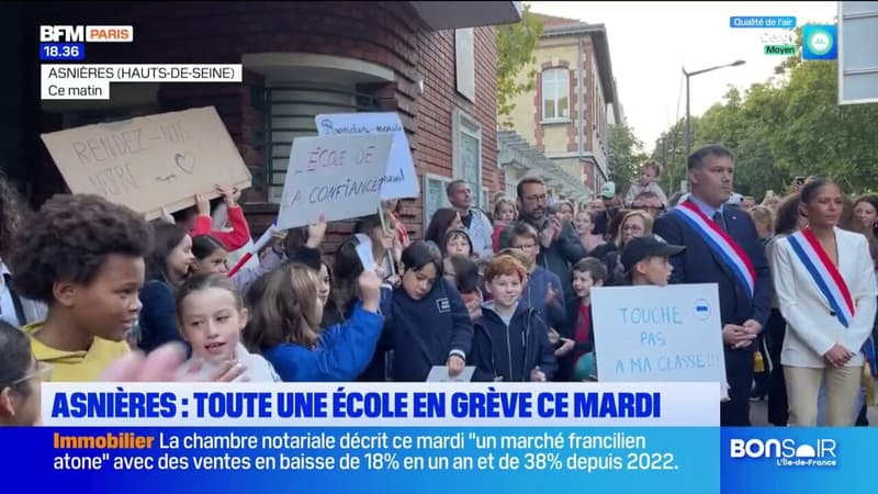 Asnières-sur-Seine: élèves et professeurs se mobilisent après la fermeture d'une nouvelle classe