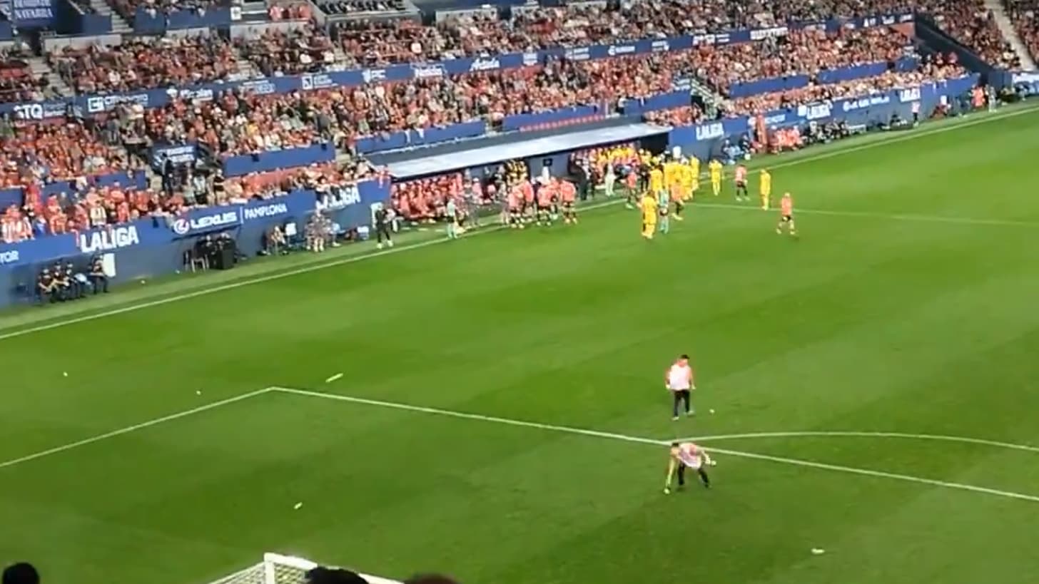 BANDEROLE ANTI-ISRAËL ET JETS DE BALLES DE TENNIS: LE MATCH DE LIGA OSASUNA-GETAFE A ÉTÉ INTERROMPU