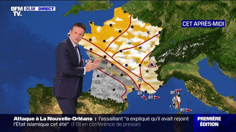 Regarder la vidéo La perturbation descend dans le sud-ouest avec des températures froides