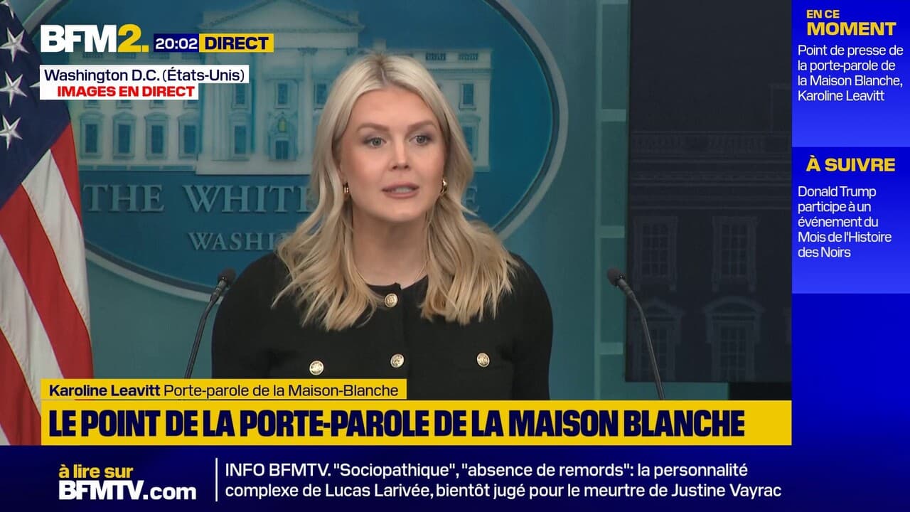 Trump/Base Diego Garcia: "Ce post doit être considéré comme la politique de l'administration Trump", répond Karoline Leavitt Kép