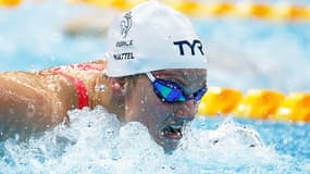 Marie Wattel lors de la demi-finale du 100 m papillon des JO de Tokyo, le 25 juillet 2021