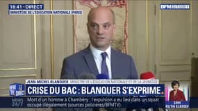 Jean-Michel Blanquer: "seuls 700 correcteurs sur 175 000 ont décidé de ne pas rendre leurs copies" du bac