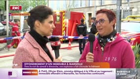 Christelle, riveraine du quartier sinistré de Marseille: "Ça fait 60 ans que ma belle-mère est là, elle ne bougera pas"