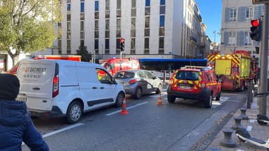 Les marins-pompiers sont en intervention ce mercredi 29 novembre à la station Estrangin à Marseille.