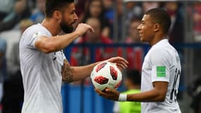 Olivier Giroud et Kylian Mbappé