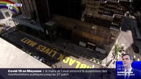 À New York, le slogan "Black Lives Matter" a été peint devant la Trump Tower