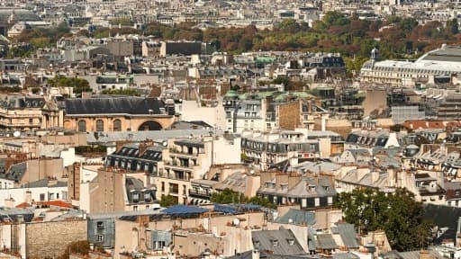 Une vue aérienne de Paris