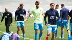 Duje Caleta-Car et Boubacar Kamara avec l'OM