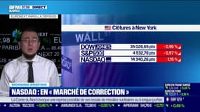 Marchés : Tendance de correction sur le Nasdaq