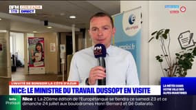 Nice: Olivier Dussopt, ministre du Travail, évoque le problème de recrutement des saisonniers
