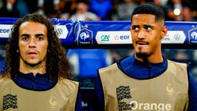 Mattéo Guendouzi et William Saliba lors d'un match de Bleus en septembre 2022