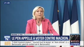 Européennes: Marine Le Pen appelle les Français à "voter contre Macron"