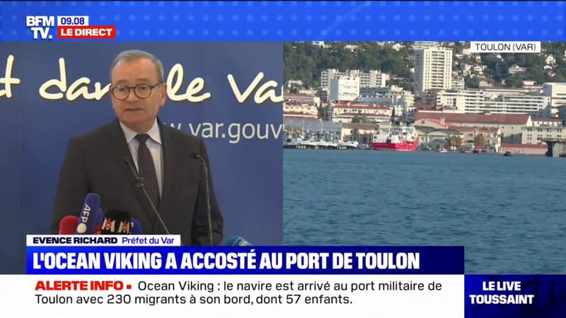Ocean Viking: Le préfet du Var, Evence Richard, détaille la prise en charge des migrants