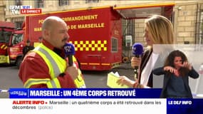 Marseille: "On estime la hauteur de gravats à environ 6 mètres", affirme le chef des opérations de secours 