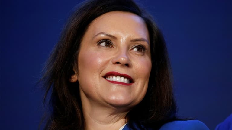 La gouverneure du Michigan Gretchen Whitmer le 27 janvier 2020 à Hamtramck (Michigan)
