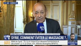 Syrie: "Il y a quelques dizaines de combattants français", à Idleb, estime Jean-Yves Le Drian